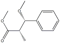 (2S,3S)-2-Methyl-3-methoxy-3-phenylpropionic acid methyl ester Structure