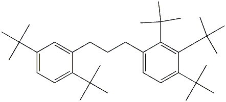 1-(2,3,4-Tri-tert-butylphenyl)-3-(2,5-di-tert-butylphenyl)propane Structure