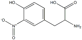 2-Amino-3-(3-nitro-4-hydroxyphenyl)propionic acid Structure