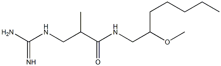 (-)-3-Guanidino-N-(2-methoxyheptyl)-2-methylpropanamide 구조식 이미지