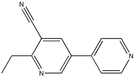 2-Ethyl-5-(4-pyridinyl)pyridine-3-carbonitrile Structure