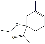 1-(1-Ethoxy-3-methyl-3-cyclohexenyl)ethanone 구조식 이미지