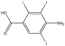 4-Amino-2,3,5-triiodobenzoic acid 구조식 이미지