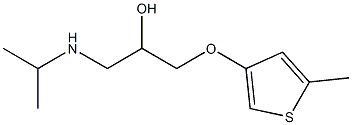 1-(Isopropylamino)-3-(5-methyl-3-thienyloxy)-2-propanol Structure