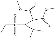 3-Ethylsulfonyl-2,2-dimethylcyclopropane-1,1-dicarboxylic acid dimethyl ester 구조식 이미지