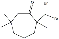 2-Dibromomethyl-2,6,6-trimethylcycloheptanone Structure