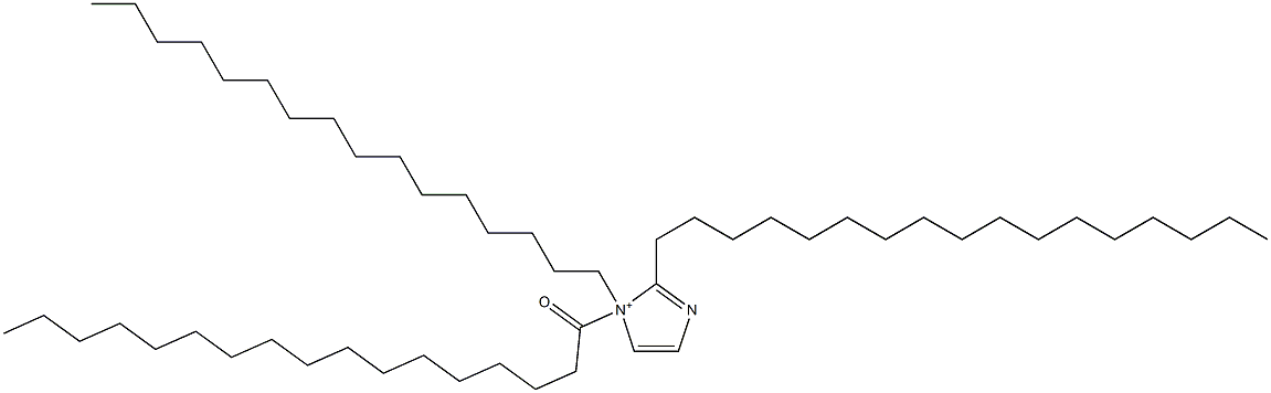2-Heptadecyl-1-hexadecyl-1-heptadecanoyl-1H-imidazol-1-ium Structure