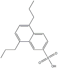 5,8-Dipropyl-2-naphthalenesulfonic acid 구조식 이미지