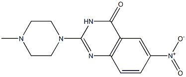 2-[4-Methyl-1-piperazinyl]-6-nitroquinazolin-4(3H)-one Structure