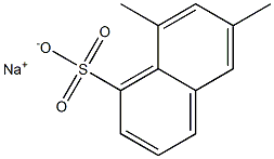 6,8-Dimethyl-1-naphthalenesulfonic acid sodium salt Structure