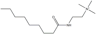 N,N,N-Trimethyl-2-(nonanoylamino)ethanaminium Structure