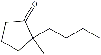 2-Butyl-2-methylcyclopentan-1-one Structure