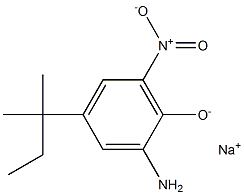 Sodium 2-amino-6-nitro-4-(tert-pentyl)phenolate Structure