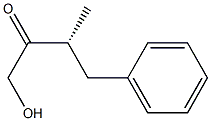 [R,(+)]-1-Hydroxy-3-methyl-4-phenyl-2-butanone 구조식 이미지