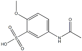 5-Acetylamino-2-methoxybenzenesulfonic acid 구조식 이미지