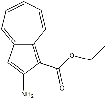 2-Aminoazulene-1-carboxylic acid ethyl ester Structure