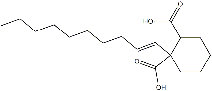 Cyclohexane-1,2-dicarboxylic acid hydrogen 1-(1-decenyl) ester 구조식 이미지
