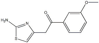 2-Amino-4-[(3-methoxyphenyl)carbonylmethyl]thiazole 구조식 이미지