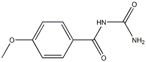 1-(4-Methoxybenzoyl)urea 구조식 이미지