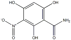 3-Nitro-2,4,6-trihydroxybenzamide 구조식 이미지