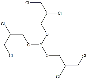 Phosphorous acid tris(2,3-dichloropropyl) ester 구조식 이미지