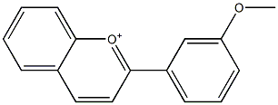 2-(3-Methoxyphenyl)chromenylium 구조식 이미지