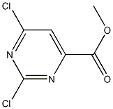 2,4-Dichloropyrimidine-6-carboxylic acid methyl ester 구조식 이미지