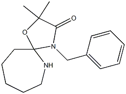 4-Benzyl-2,2-dimethyl-1-oxa-4,6-diazaspiro[4.6]undecan-3-one 구조식 이미지