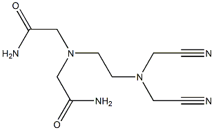 N,N-Bis(carbamoylmethyl)-N',N'-bis(cyanomethyl)ethylenediamine 구조식 이미지