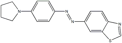 6-[p-(1-Pyrrolidinyl)phenylazo]benzothiazole Structure