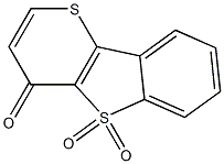 4-Oxo-4H-thiopyrano[3,2-b][1]benzothiophene 5,5-dioxide 구조식 이미지