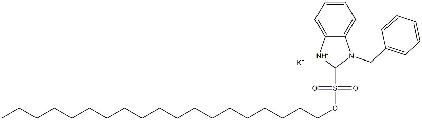1-Benzyl-2,3-dihydro-2-nonadecyl-1H-benzimidazole-2-sulfonic acid potassium salt Structure