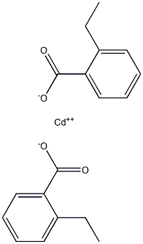 Bis(2-ethylbenzoic acid)cadmium salt Structure