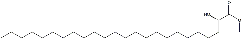 [S,(-)]-2-Hydroxytetracosanoic acid methyl ester Structure