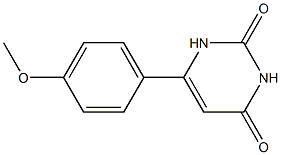 6-(4-Methoxyphenyl)uracil Structure