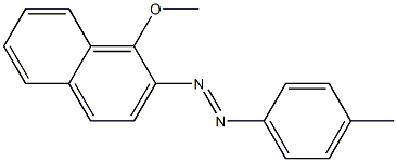 1-Methoxy-2-[(4-methylphenyl)azo]naphthalene 구조식 이미지