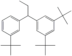 1-(3,5-Di-tert-butylphenyl)-1-(3-tert-butylphenyl)propane Structure