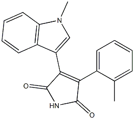 3-(1-Methyl-1H-indol-3-yl)-4-(2-methylphenyl)-1H-pyrrole-2,5-dione Structure