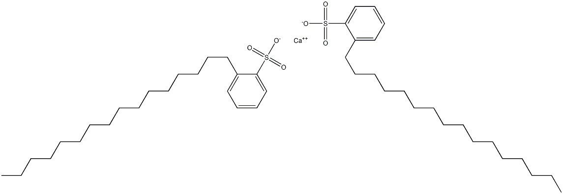 Bis(2-hexadecylbenzenesulfonic acid)calcium salt Structure