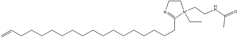 1-[2-(Acetylamino)ethyl]-1-ethyl-2-(17-octadecenyl)-2-imidazoline-1-ium Structure