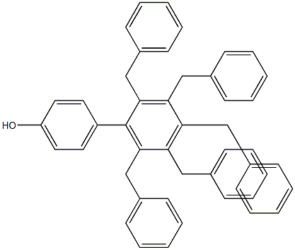 4-(2,3,4,5,6-Pentabenzylphenyl)phenol 구조식 이미지