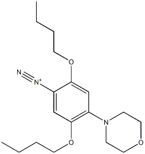 2,5-Dibutoxy-4-morpholinobenzenediazonium 구조식 이미지