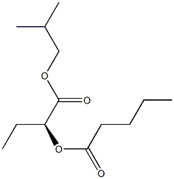 [S,(-)]-2-Valeryloxybutyric acid isobutyl ester Structure