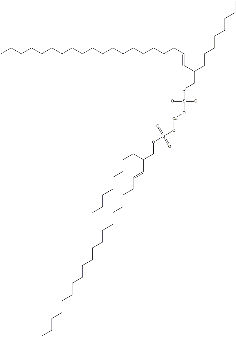 Bis(2-octyl-3-docosenyloxysulfonyloxy)calcium 구조식 이미지