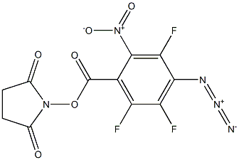 4-Azido-2-nitro-3,5,6-trifluorobenzoic acid 2,5-dioxo-1-pyrrolidinyl ester Structure