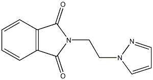 2-[2-(1H-Pyrazol-1-yl)ethyl]-2H-isoindole-1,3-dione 구조식 이미지