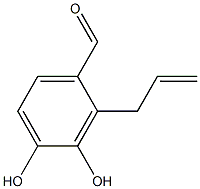 3,4-Dihydroxy-2-(2-propenyl)benzaldehyde Structure