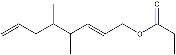 Propionic acid 4,5-dimethyl-2,7-octadienyl ester 구조식 이미지