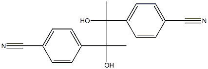 4,4'-(2,3-Dihydroxybutane-2,3-diyl)bisbenzonitrile 구조식 이미지