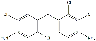 4-[(4-Amino-2,3-dichlorophenyl)methyl]-2,5-dichloroaniline 구조식 이미지